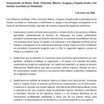 Seis países, incluido México, rechazan acciones militares en Venezuela y llaman a una salida pacífica Seis países, entre ellos México, llamaron a frenar la escalada militar en Venezuela