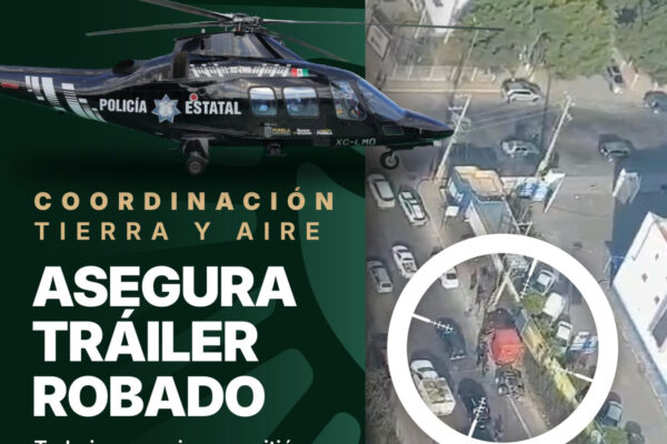 Tras una persecución policiaca, fue detenido un presunto delincuente por el robo de un tráiler en la lateral de la autopista México-Puebla.