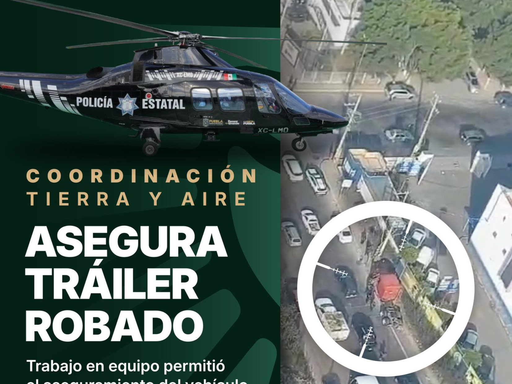Tras una persecución policiaca, fue detenido un presunto delincuente por el robo de un tráiler en la lateral de la autopista México-Puebla.