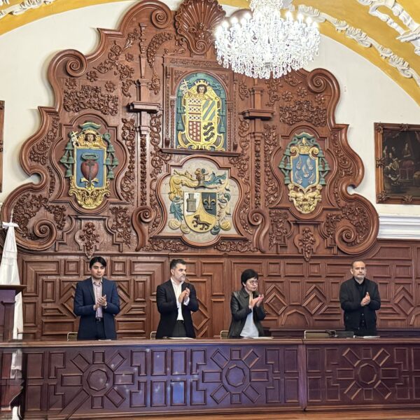 La rectora Lilia Cedillo informó que la BUAP integrará de forma estratégica la Inteligencia Artificial en su modelo educativo, al presentar una agencia especializada. FOTO: BUAP.