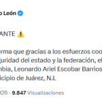 Leonardo Ariel Escobar, colaborador de la Ibero Puebla, fue localizado con vida en Juárez, Nuevo León, tras permanecer desaparecido desde el 2 de enero.