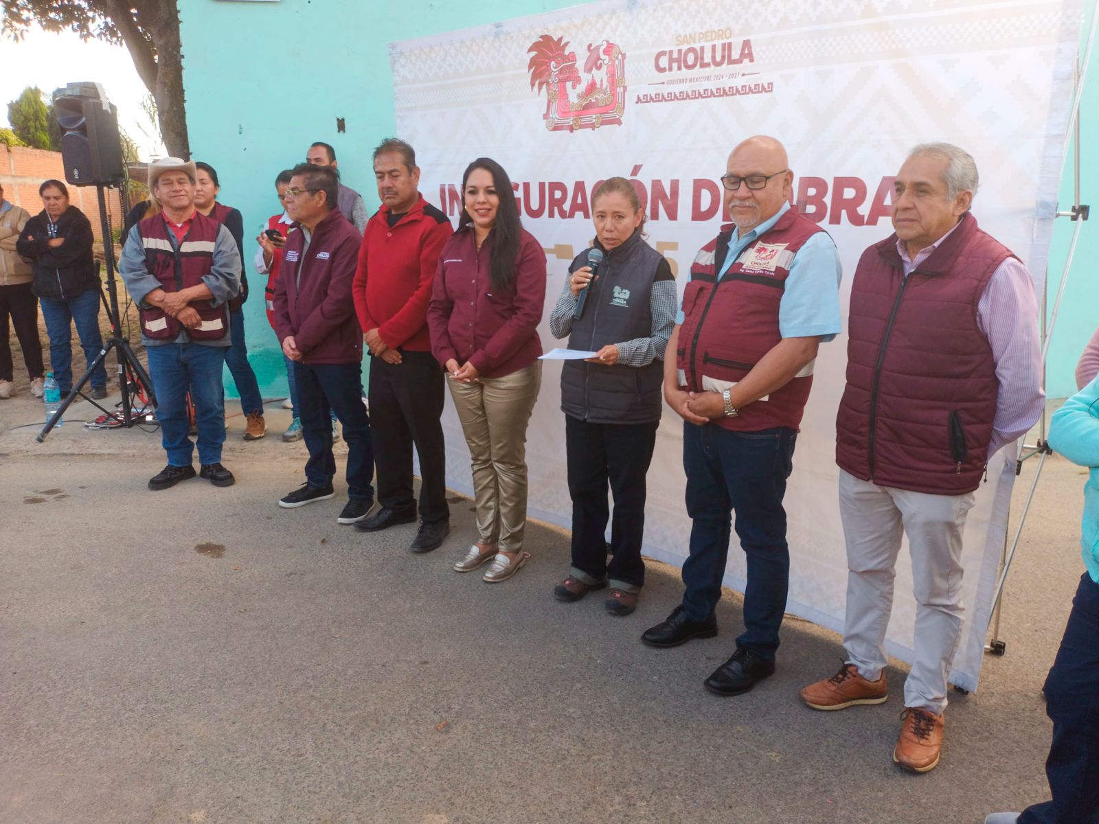 San Cristóbal Tepontla mejora su infraestructura hidráulica; gobierno de Cholula concluye obra de drenaje en la calle Allende.