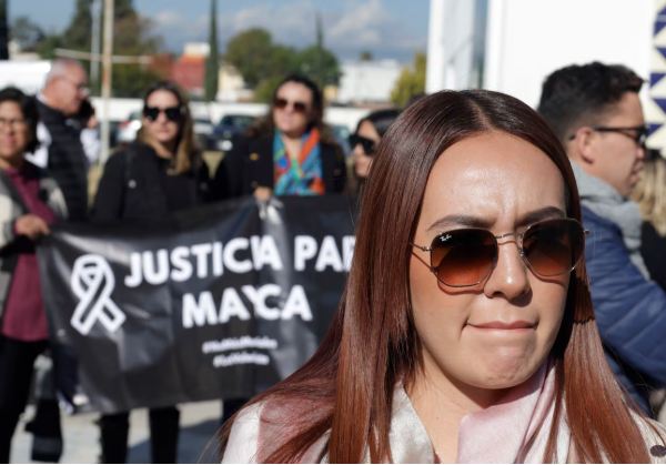 La familia de Mayca llamó a los seres queridos de Sandra Paola a unirse para exigir justicia por el siniestro vial en Vía Atlixcáyotl que les arrebató la vida a ambas jóvenes. FOTO: Agencia Enfoque.