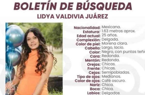 Buscan a Lidya Valdivia, mujer de 25 años con nueve meses de embarazo, desaparecida en Acajete tras ser presuntamente perseguida por sujetos en moto y auto.