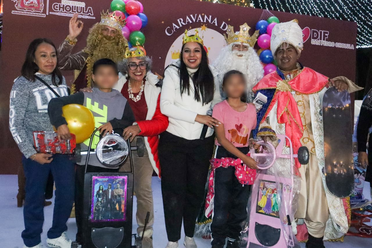 San Pedro Cholula impulsa la Caravana de la Transformación y entrega masiva de juguetes a la niñez