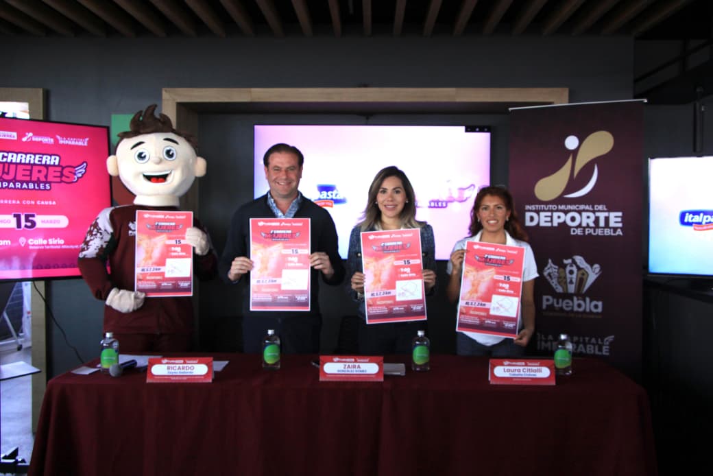 Presentan la segunda edición de la Carrera Mujeres Imparables 2026 en Puebla