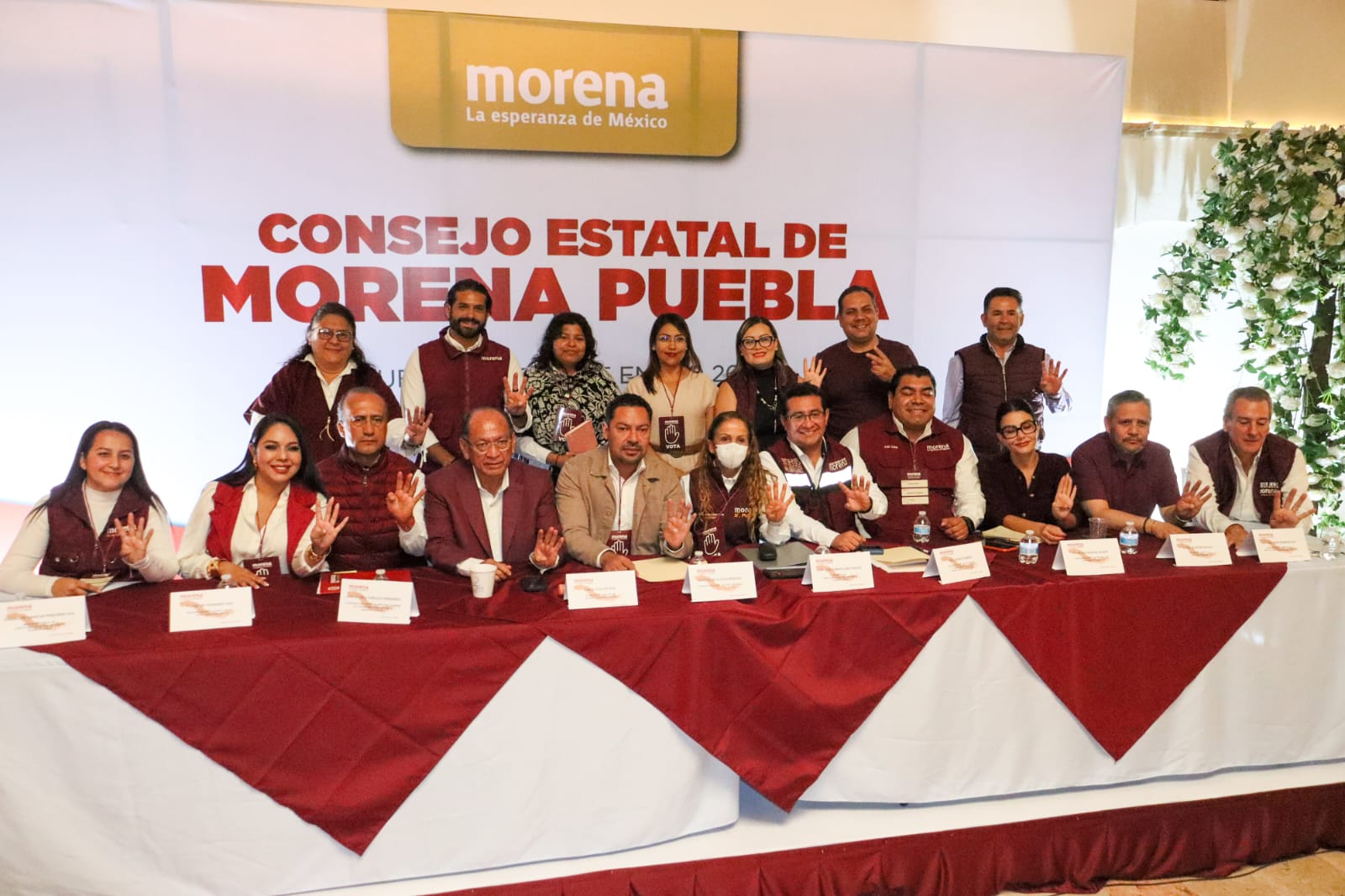 MORENA Puebla realizó su primer reunión del año para delinear su plan de trabajo en 2026.