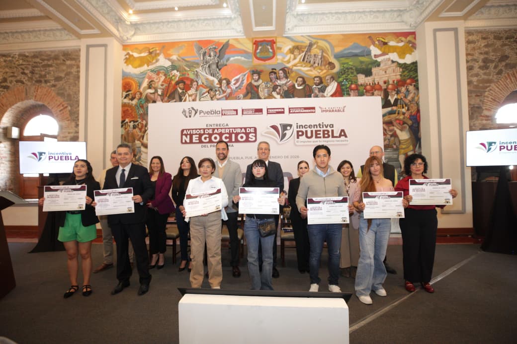 Programa Incentiva Puebla impulsa apertura de más de 2 mil negocios y genera miles de empleos en la capital
