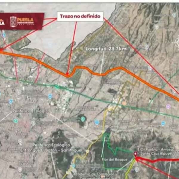 Alejandro Armenta anunció el nuevo Periférico “5 de Mayo”; irá del Outlet a Flor del Bosque y busca cerrar el circuito carretero alrededor de Puebla en un plazo de 2 años.