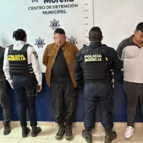 Un operativo en Morelia derivó en la captura de "El Betillo". presunto implicado clave en el asesinato de Hipólito Mora en 2023. FOTO: Policía de Morelia.