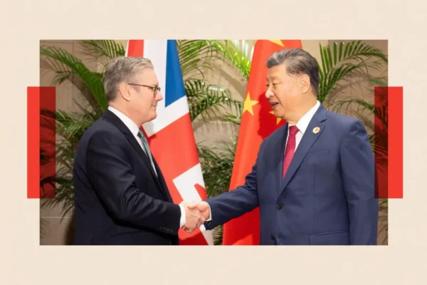 El primer ministro del Reino Unido visita China para reforzar lazos comerciales en medio de disputas con Estados Unidos. FOTO: Getty Images.