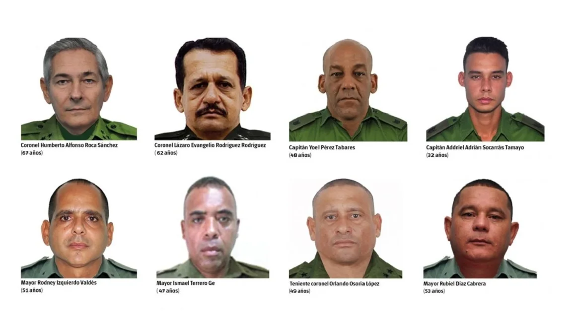 Cuba publicó fotos de los agentes de las FAR que fallecieron tras el ataque estadounidense en Caracas. IMAGEN: CNN.