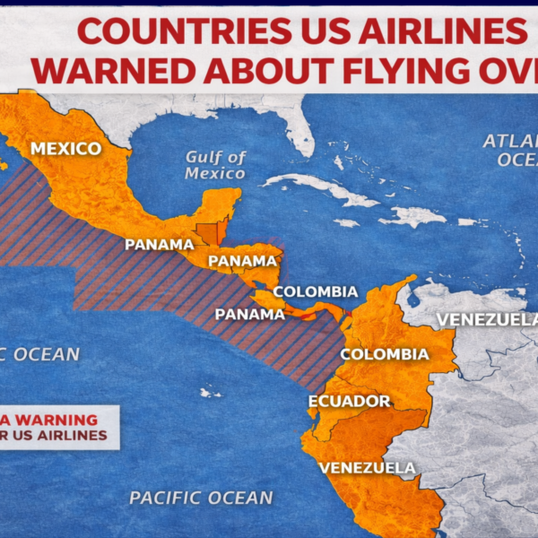 Una alerta emitida por la FAA de Estados Unidos encendió la alarma sobre posibles riesgos en la navegación en rutas que cruzan el Pacífico, desde México hasta Perú. IMAGEN: Newsweek.