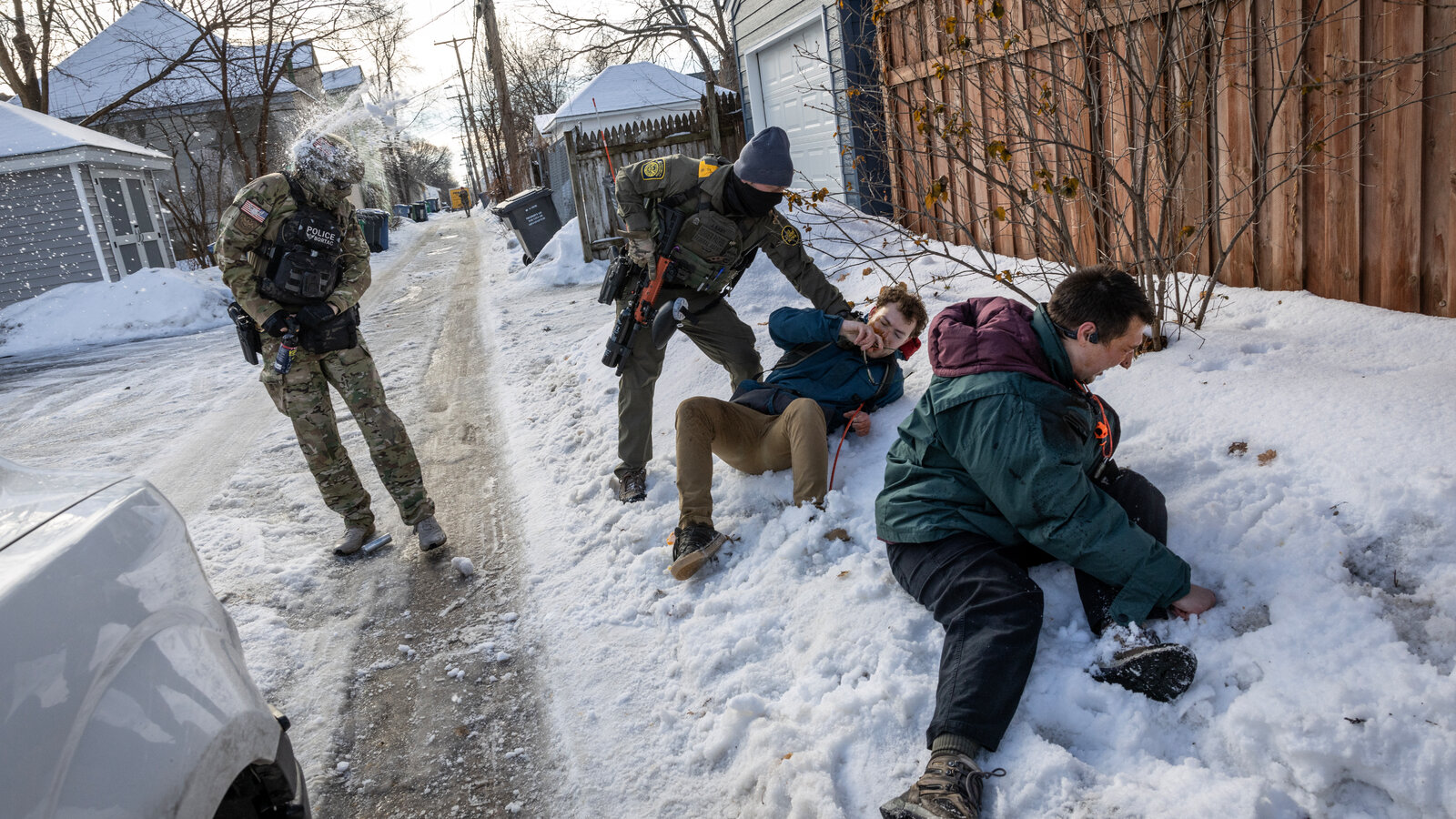 Operativo ICE. foto: The New York Times.