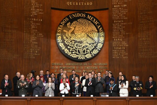 "La justicia social ha vuelto a la Constitución": Sheinbaum celebra el aniversario de la Ley Suprema resaltando el fin del periodo neoliberal. FOTO: Gob Mx.