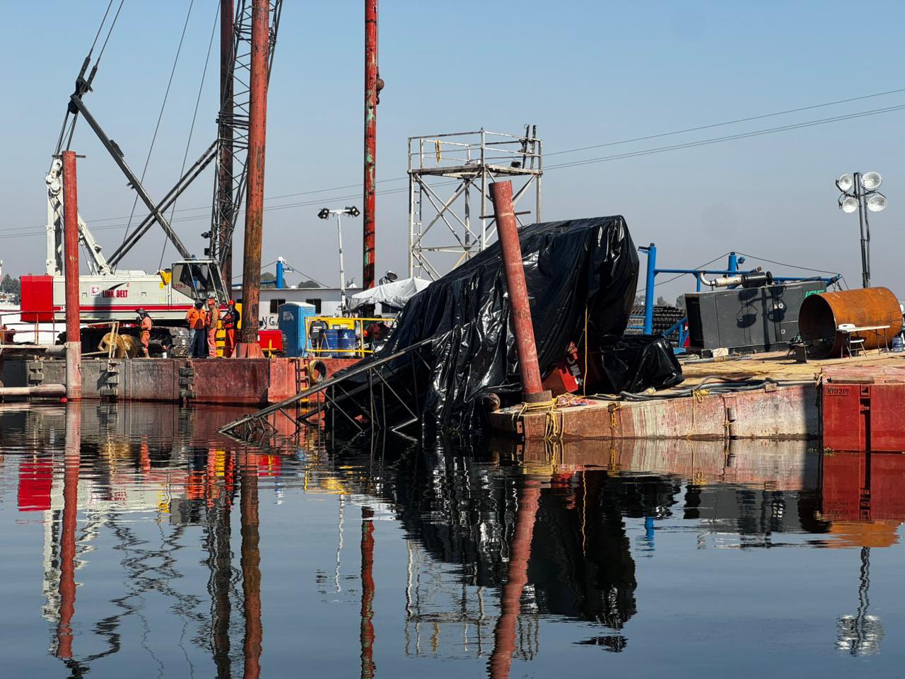 Reportan incidente técnico en construcción del puente de Valsequillo; no hay lesionados