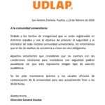 Comunicado UDLAP.