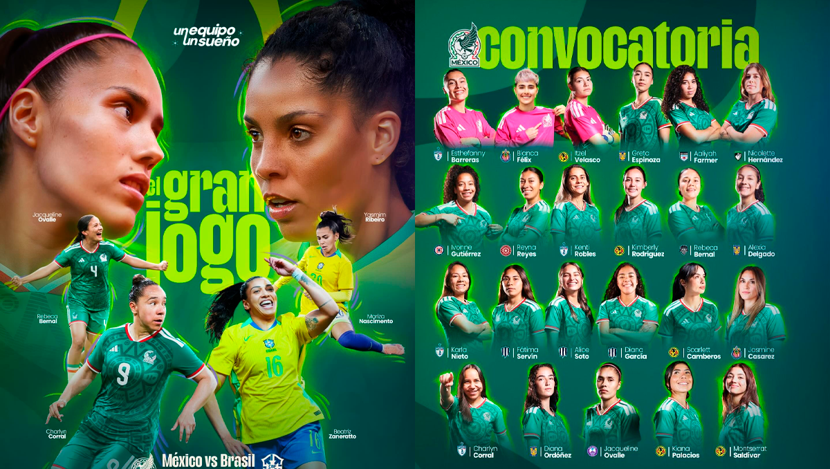 Selección Mexicana Femenil anuncia convocatoria y partidos ante Santa Lucía y Brasil