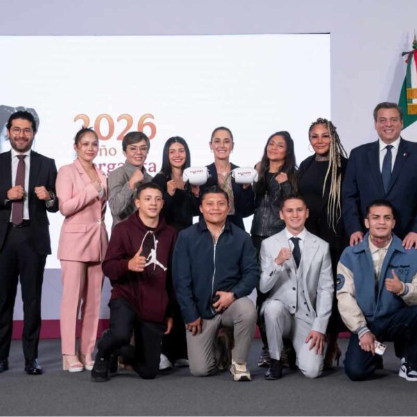 Boxeando por La Paz. Foto: Presidencia.