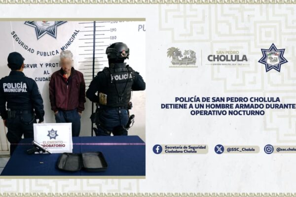 Cae Miguel Ángel "N" tras ser sorprendido con un arma; la motocicleta en la que huía también presentaba irregularidades.