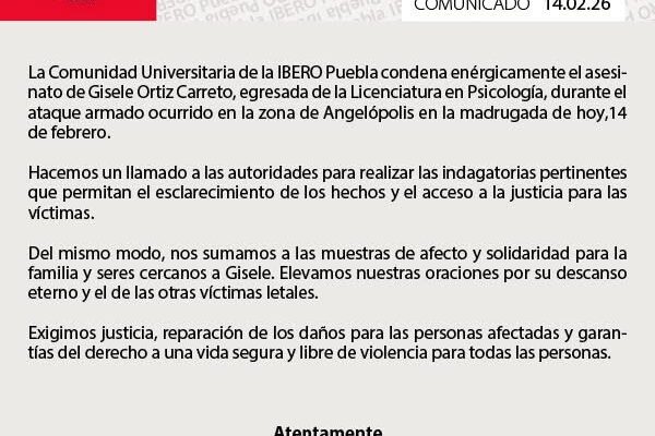 Comunicado Ibero Puebla