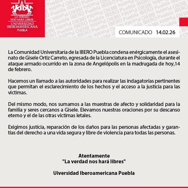 Comunicado Ibero Puebla
