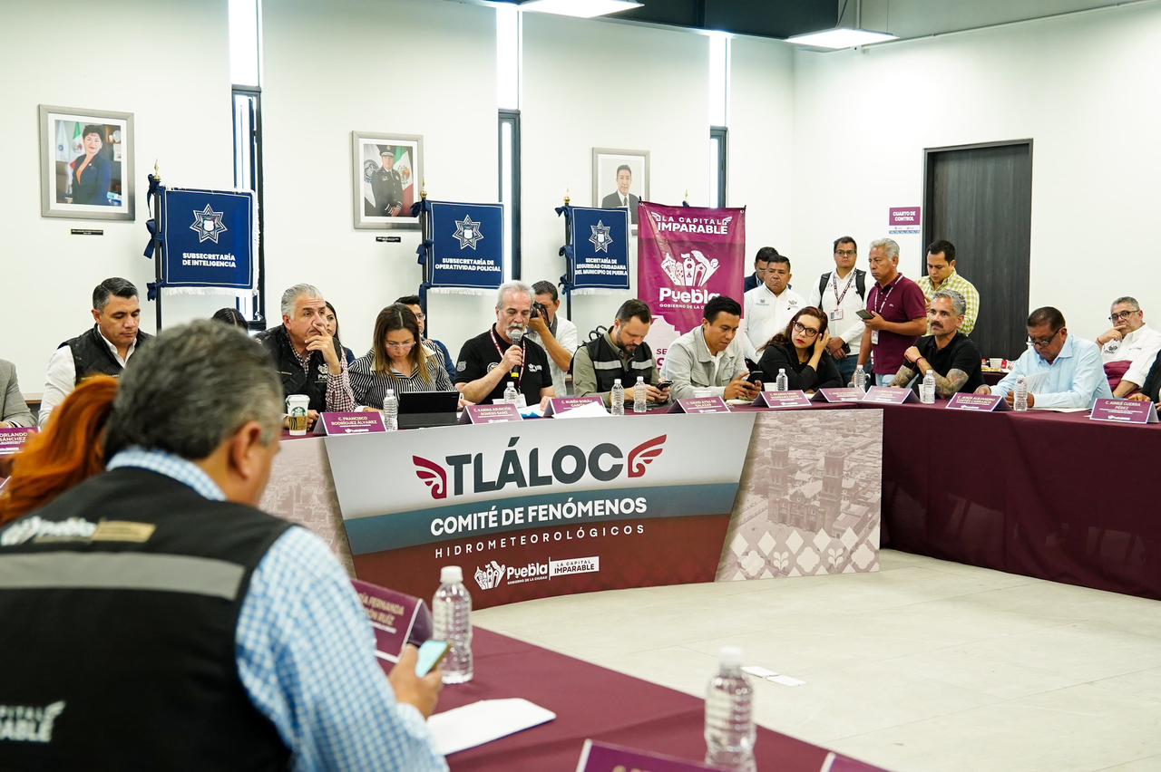 Comité Tláloc intensifica labores preventivas en Puebla; retiran más de 70 toneladas de basura, previo a la temporada de lluvias.