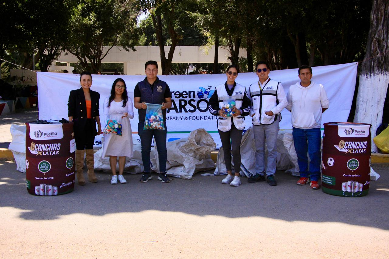 Gobierno de Puebla capital arranca “Canchas X Latas” en el CENHCH para rehabilitar espacios deportivos
