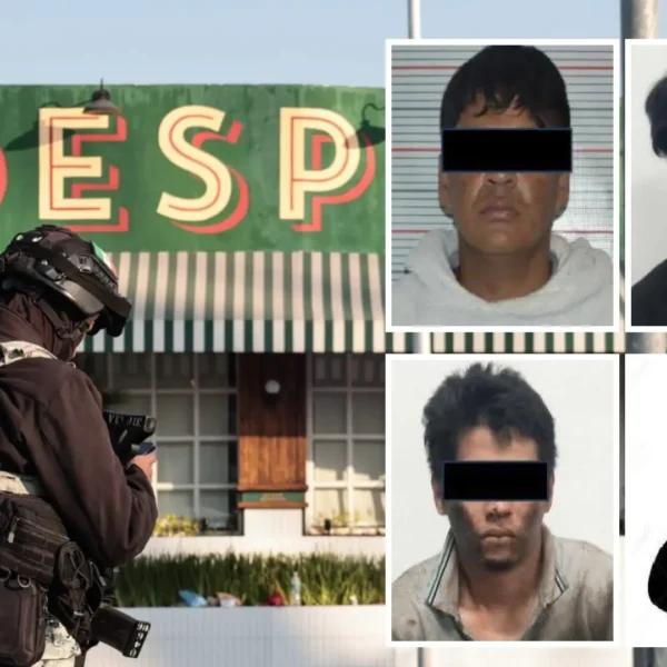 Avanzan las investigaciones por la balacera registrada en la isla de Angelópolis, que dejó tres personas muertas y cinco lesionadas. Dos detenidos aseguraron haber sido reclutados por la fuerza por un grupo criminal en Santa María Xonacatepec. FOTO: N+.