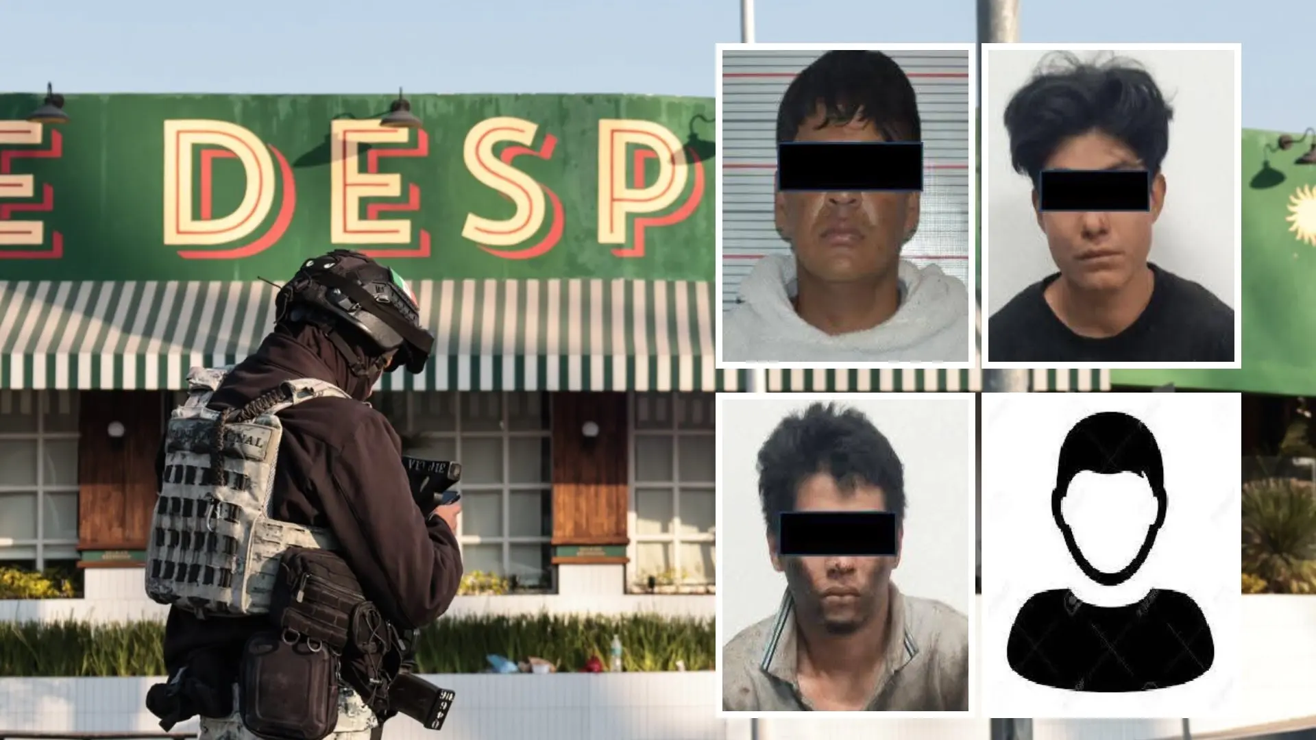 Avanzan las investigaciones por la balacera registrada en la isla de Angelópolis, que dejó tres personas muertas y cinco lesionadas. Dos detenidos aseguraron haber sido reclutados por la fuerza por un grupo criminal en Santa María Xonacatepec. FOTO: N+.