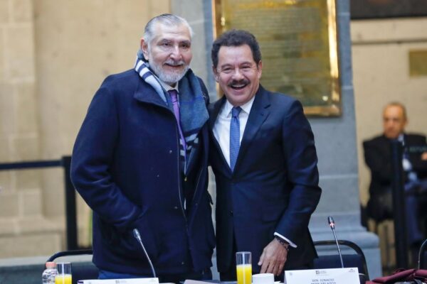 Adan Augustos y Nacho Mier. Foto: Grupo Parlamentario de Morena.