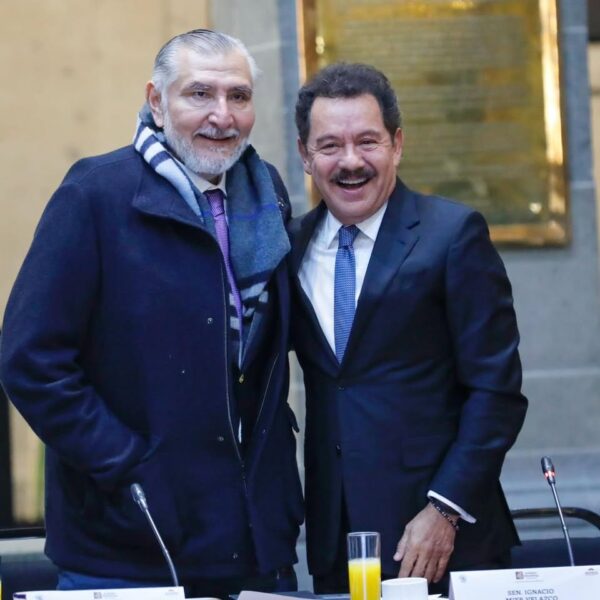 Adan Augustos y Nacho Mier. Foto: Grupo Parlamentario de Morena.