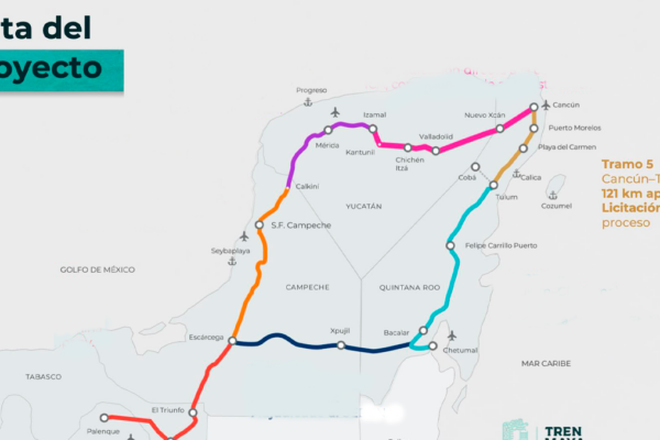 El colectivo Sélvame MX informó que un Tribunal Colegiado ordenó a autoridades ambientales realizar acciones de verificación e inspección en el Tramo 5 del Tren Maya.