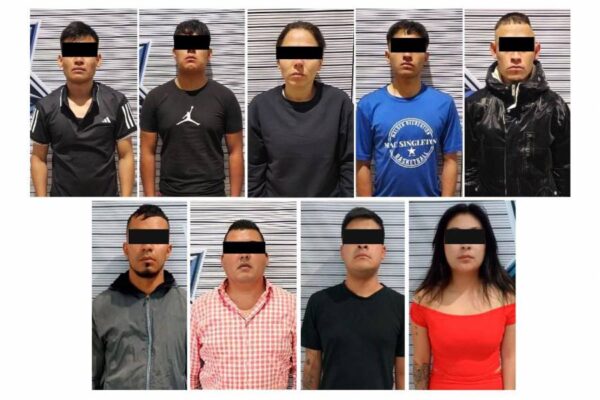 Presuntos detenidos familia michoacana.