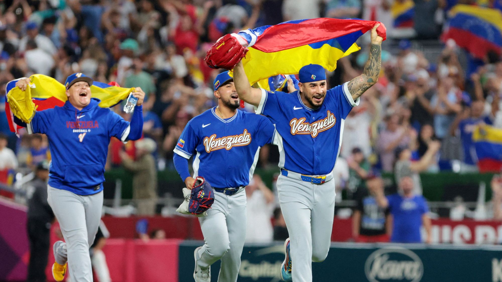 Venezuela se proclamó campeón del Clásico Mundial de Béisbol 2026 ante los Estados Unidos en Miami, con 3-2 final. FOTO: EFE.