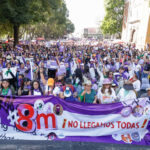 Diversas colectivas y organizaciones convocaron a movilizaciones este 8 de marzo en Puebla para visibilizar la lucha por la igualdad y exigir justicia ante la violencia de género. FOTO: Agencia Enfoque.