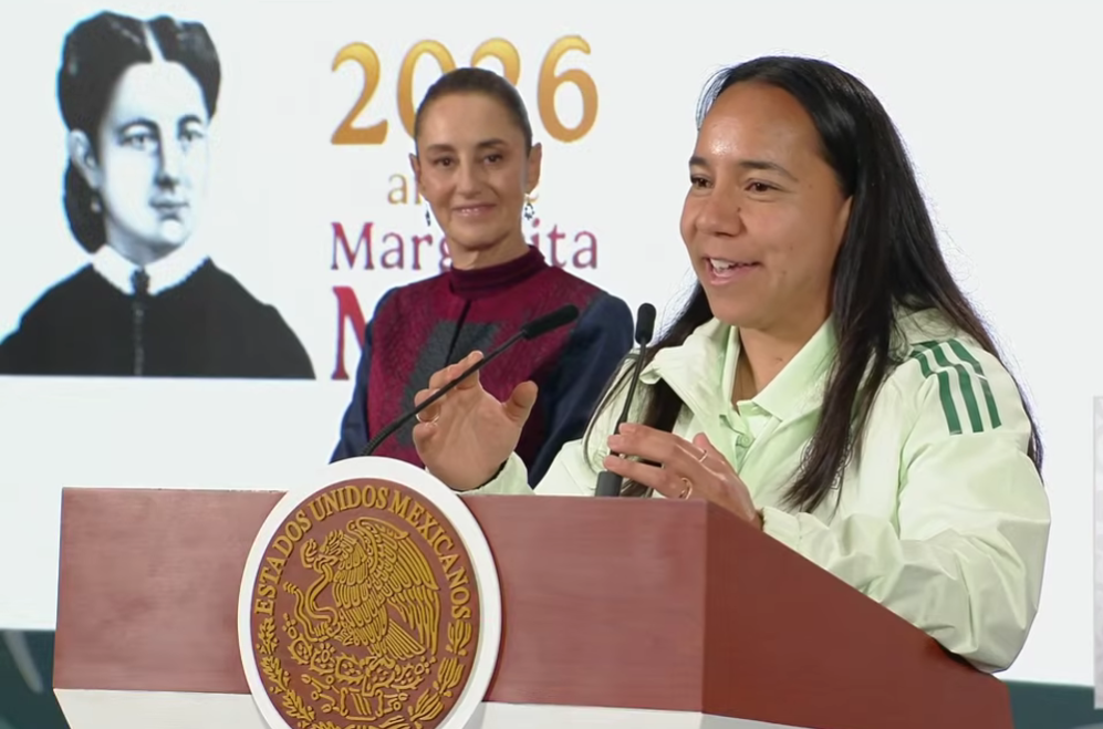 El boleto 0001 de la inauguración del Mundial no lo usará Claudia Sheinbaum; la presidenta anunció un concurso de dominadas para jóvenes futbolistas mexicanas.