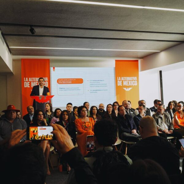 Jorge Álvarez Máynez también descartó una alianza con el PRI rumbo a las elecciones de 2027. FOTO: X @AlvarezMaynez.