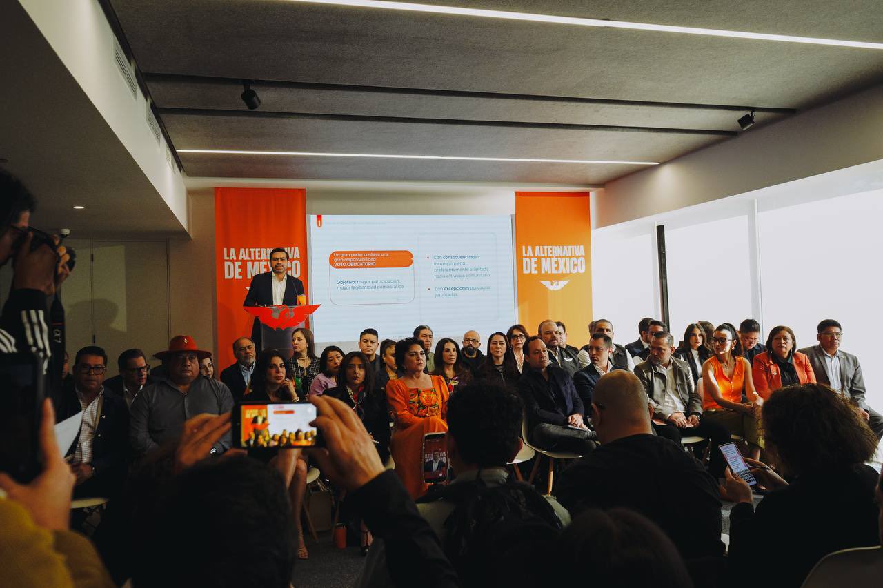 Jorge Álvarez Máynez también descartó una alianza con el PRI rumbo a las elecciones de 2027. FOTO: X @AlvarezMaynez.