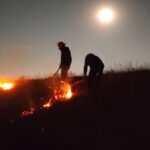 Autoridades municipales y estatales lograron liquidar al 100% el incendio forestal registrado en el Cerro Zapotecas, en San Pedro Cholula.