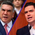 Alito Moreno llamó al PAN a construir una alianza rumbo a las elecciones intermedias de 2027; Jorge Romero lo rechazó. IMAGEN: EF.