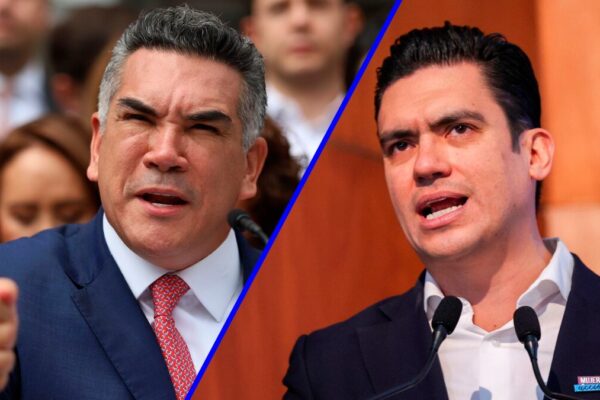 Alito Moreno llamó al PAN a construir una alianza rumbo a las elecciones intermedias de 2027; Jorge Romero lo rechazó. IMAGEN: EF.