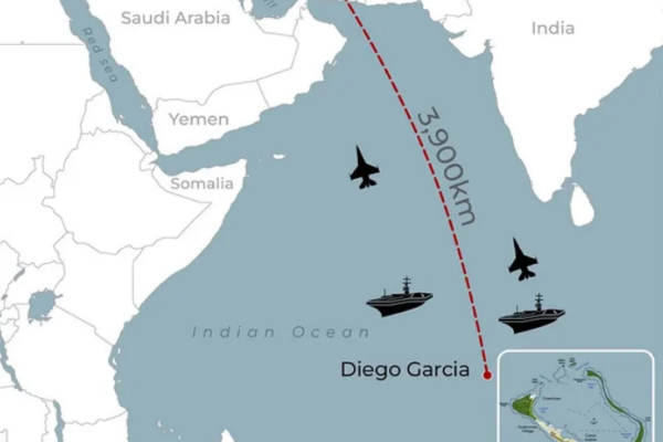 Irán lanzó misiles balísticos contra la base inglesa "Diego García", en una nueva escalada del conflicto con Estados Unidos. IMAGEN: IG @geograficahistoria1.