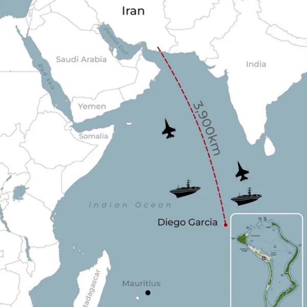 Irán lanzó misiles balísticos contra la base inglesa "Diego García", en una nueva escalada del conflicto con Estados Unidos. IMAGEN: IG @geograficahistoria1.