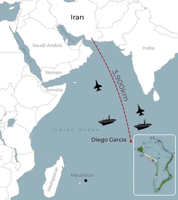 Irán lanza misiles contra base de Estados Unidos y Reino Unido en el Índico; confirma amenaza de mayor potencial balístico