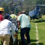 Un paciente con traumatismo craneoencefálico severo fue trasladado en ambulancia aérea de la Sierra Norte al Hospital de Traumatología y Ortopedia IMSS-Bienestar en Puebla.
