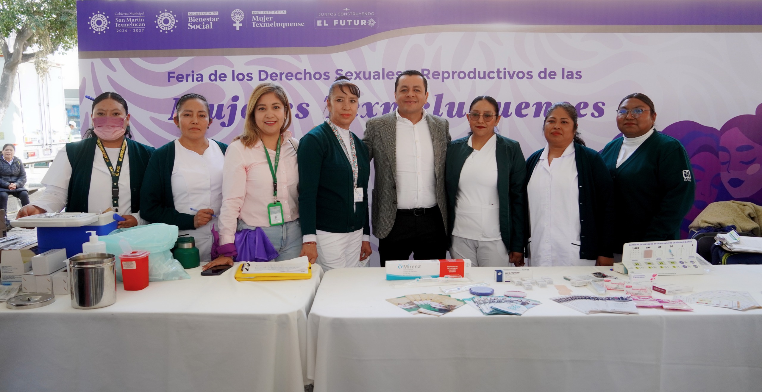 San Martín Texmelucan realiza Feria de Derechos Sexuales y Reproductivos por el 8M