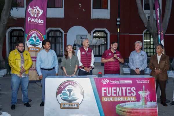El programa "Fuentes que Brillan" llegó al Parque Sor Juana Inés de la Cruz para recuperar espacios públicos, reforzar la iluminación y seguridad en la zona.