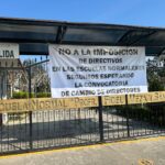 Docentes y alumnos cierran planteles Normales; acusan renuncias forzadas de directores. FOTO: Síntesis Nacional.