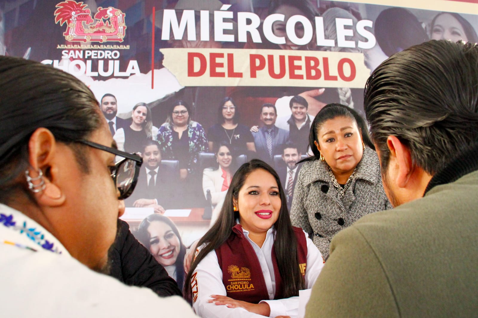 Tonantzin Fernández encabeza Miércoles del Pueblo en San Pedro Cholula para atender a la ciudadanía